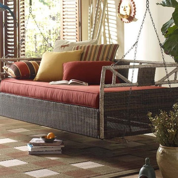Woodard River Run Sleeping Porch Swing in Antique Palm