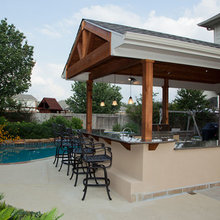 Outdoor Kitchen And Patio Cover In Katy Tx Traditional Patio