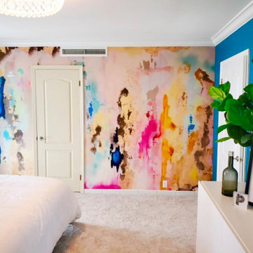 Colorful Bedroom Accent Wall