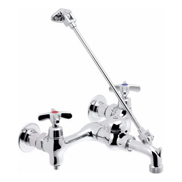 Speakman Sc-58111 Polished Chrome Service Sink Faucet, 8" Center