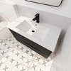BNK Modern Bathroom Vanity with 2/3 Soft Close drawers, 36x18, Mountain Grain Gr