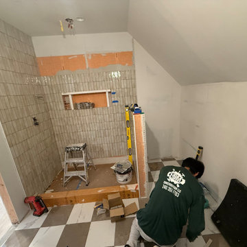 Master Suite Remodel: Closet Converted to Bathroom and Bathroom Converted to Lau