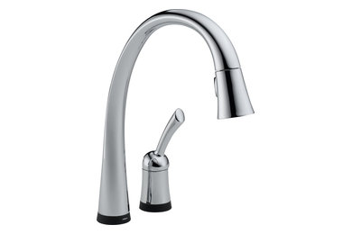 Delta 980T-DST Pilar Single Handle Pull-Down Kitchen Faucet with Touch2O and Dia