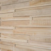 Long 3D Wood Planks for Walls and Ceilings, 9.2 sq. ft, Iceberg