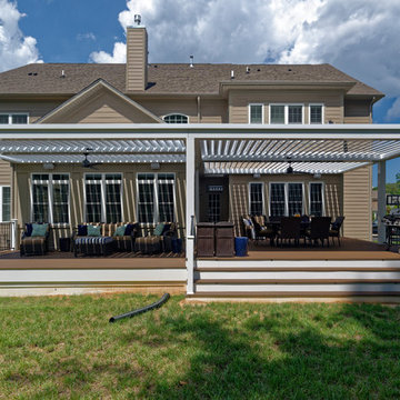 Expanded Outdoor Living with Large Deck and Equinox Adjustable Louvered Roof
