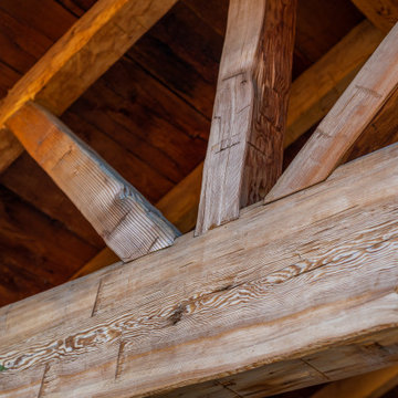 Reclaimed Wood Patio Cover Beams