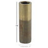 Rustic Brown Aluminum Metal Vase 88769