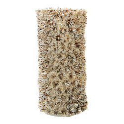 Brownlip Seashell Cylindrical Table Lamp - Table Lamps
