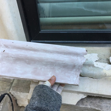 Texas Crème Limestone Sill Repair