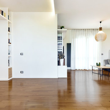 Soggiorno/Living | Libreria a ponte/Mobile TV