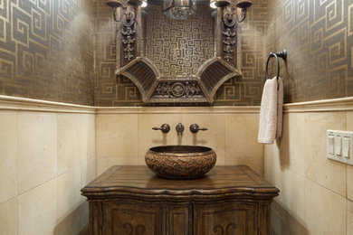Photo of a transitional powder room in Orlando.
