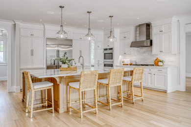 Example of a kitchen design in Boston