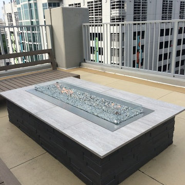 Linear LED Fire Pit Tables, SKYPOINT - Tampa, FL