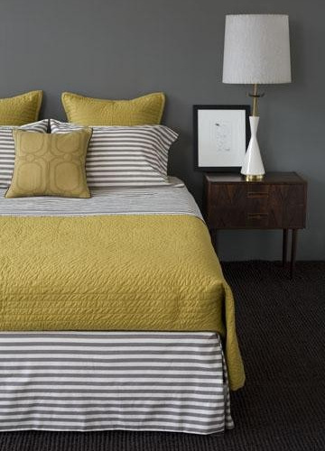 Gray And Yellow Bedroom | Houzz Gray And Yellow Bedroom | Houzz
