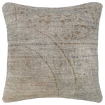 Bareens Designer Rugs - Tribal Close Vintage Distressed Handmade Rug Pillow - Embellish your home with this timeless casual chic handmade throw pillow made with antique vintage distressed wool rug. A modern look on the timeless antique distressed pattern this elegant pillow provides texture and dimension. A mesmerizing addition to any decor, this beautiful, elegant pillow features beautiful colors with unique design made by skilled artisans. An intricate design and exquisite coloration make this handmade pillow a standout piece in any decor.
