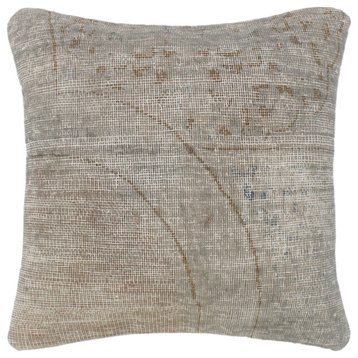 Tribal Close Vintage Distressed Handmade Rug Pillow