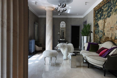 Inspiration for a living room remodel in Moscow
