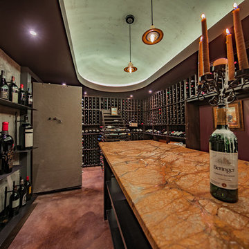 Modern Industrial Wine Cellar