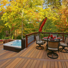 deck and hot tub
