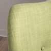 GDF Studio Kama Accent Armchair, Green/Walnut