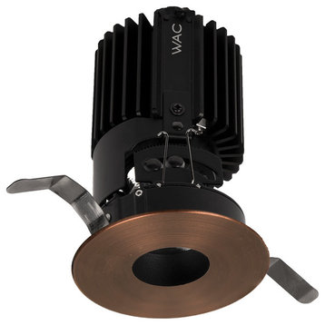 Volta 2" LED Round Pinhole Trim With-Light Engine Spot 12 4000K, Copper Bronze