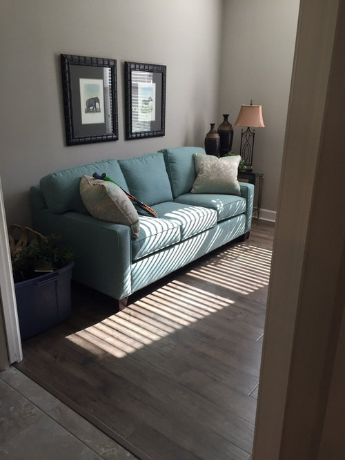 Area rug in great room