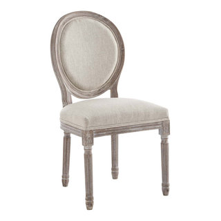 Anna Upholstered King Louis back Side Chair in Vintage Gray, 2