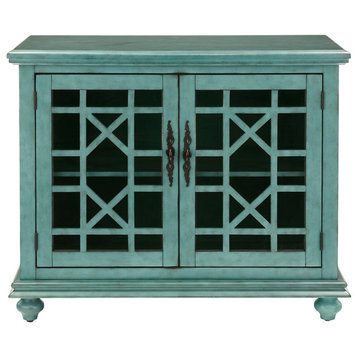 Martin Svensson Home Small Spaces TV Stand, Antique Teal