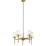 Kichler - Chandelier 5-Light - This Alton(TM) 5-light chandelier in Natural Brass combines industrial-era detailing and soft modern style. While its in.nuts & boltin. hardware accents create a look that works in both traditional or modern d�cors.in.,