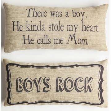Boy/Son/Baby Reversible Pillow Cover