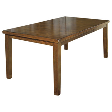 Ralene Butterfly Extension Dining Table in Medium Brown