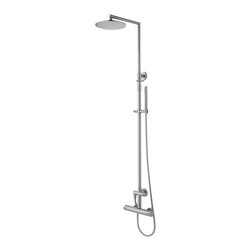 Steel ZCOL 500AC Stainless Steel Shower Column with Hand Shower - Shower Doors
