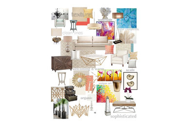 Example of a transitional home design design in Miami