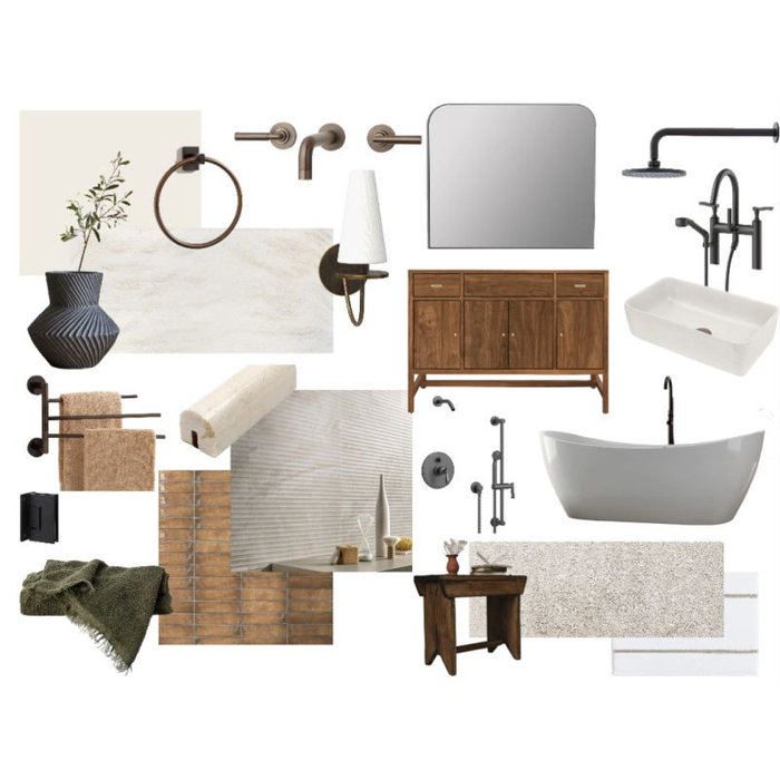 HH bathroom custom design mood board