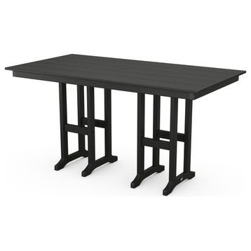 Farmhouse 37" x 72" Counter Table, Black