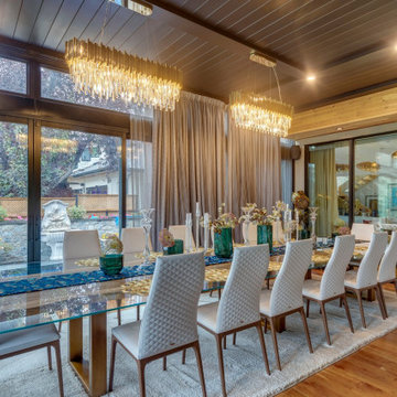 Non - Adjustable Pan Roof by StruXure over Glass Room