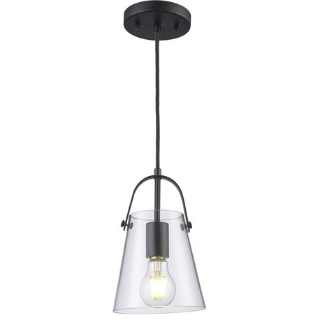 Curry 1 Light Mini Pendant, Black