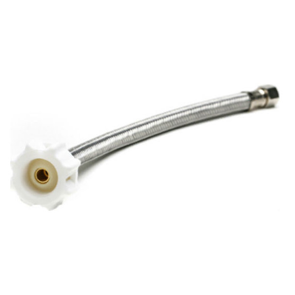 Fluidmaster B1T12CS Braided Flexible Toilet Connector, 3/8" x 7/8" x 1