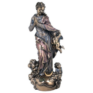 Virgin Mary, Religious, Cold Cast Bronze