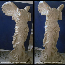 Nike of Samothrace custom marble sculpture reproduction - Sculptures