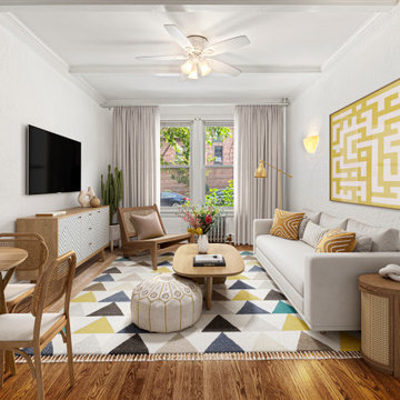 Virtual Staging Examples - Bohemian Style