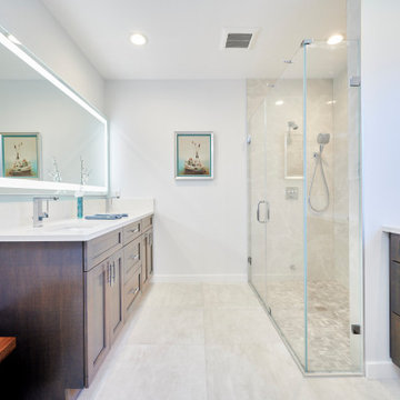modern master bath
