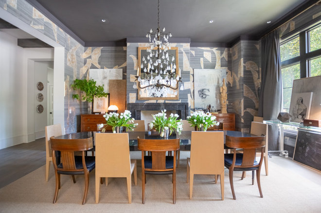 Transitional Dining Room by Materials Marketing