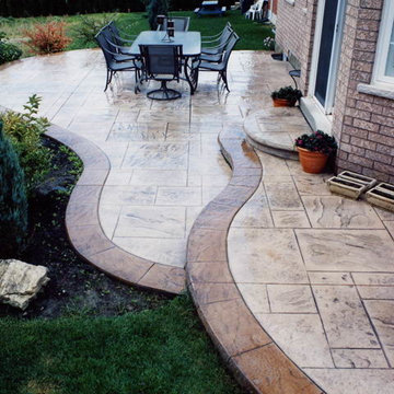 stamped concrete decorative concrete toronto ontario  canada