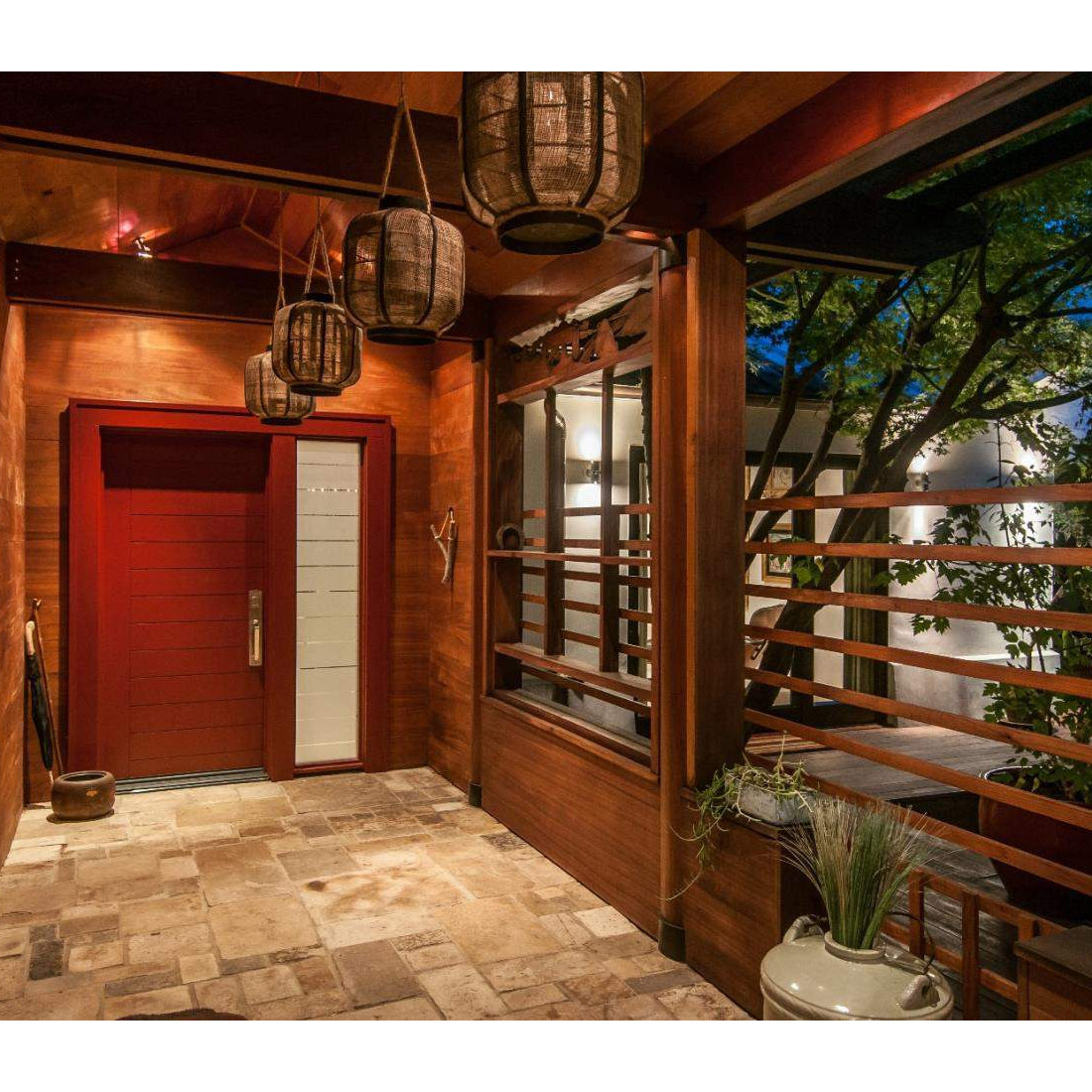 Kitchen, Wine cellar, and front door