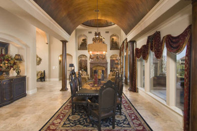 Elegant dining room photo in Houston