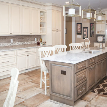 Light and Bright Kitchen and Powder Bath Remodel
