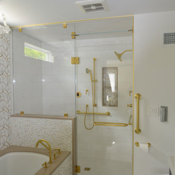 New first floor bathroom with ADA/Aging In Place Features