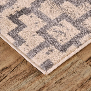 Aileen Area Rug in Gray & Cream