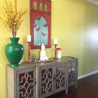 Inspiration for an eclectic entryway in Raleigh.